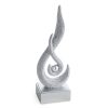 Figurka ceramiczna Doli srebrna 9 X 8 X 31 cm – dodaje blasku wnętrzu