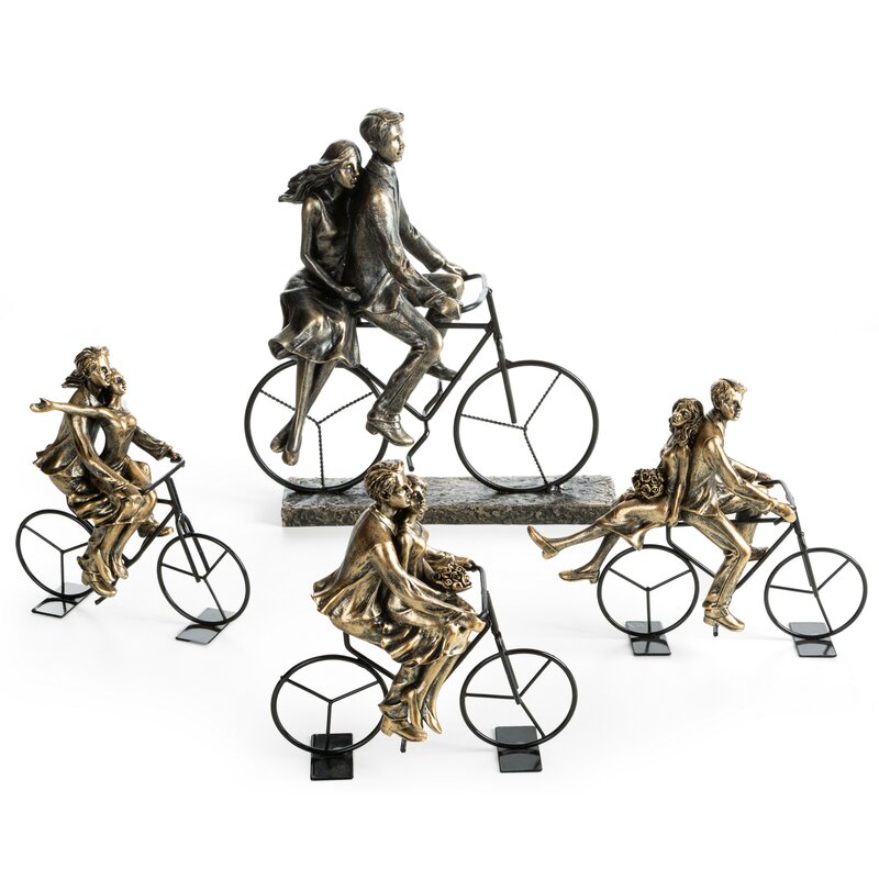 FIGURKA DEKORACYJNA VELO (01) 24 X 13 X 28 CM ZŁOTY
