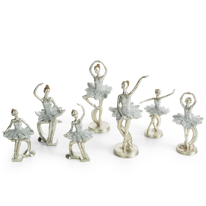 FIGURKA DEKORACYJNA DELA (05) 10 X 11 X 20 CM SREBRNY