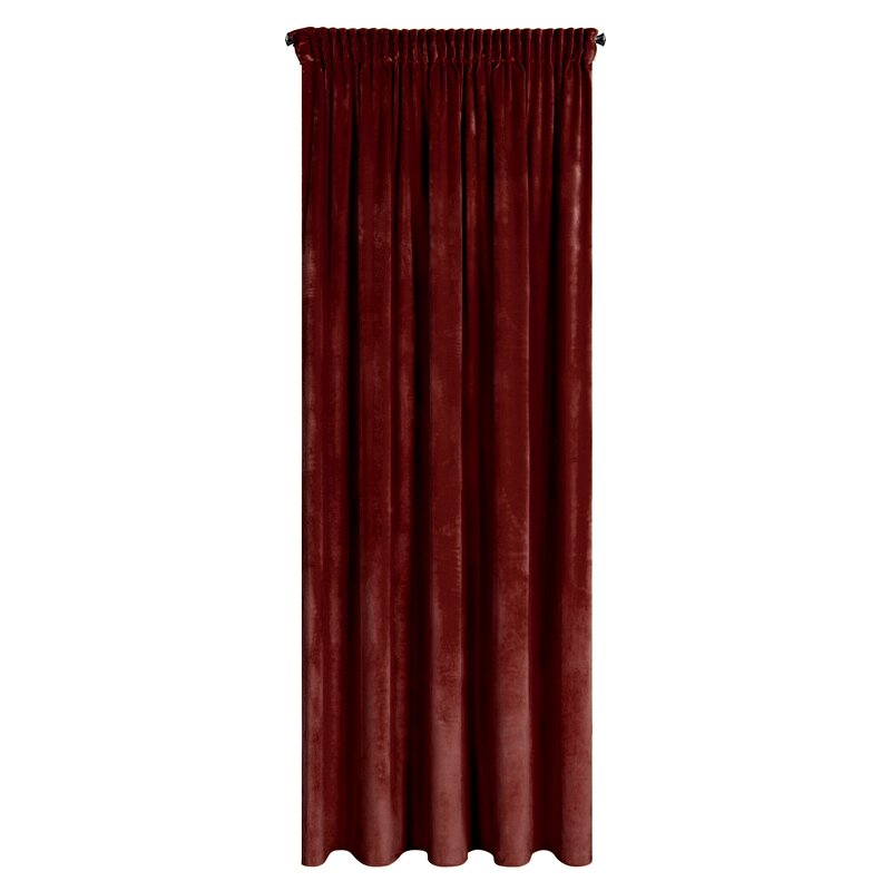 ZASŁONA GOTOWA D91 NAMI NA TAŚMIE 135 X 270 CM BORDOWY