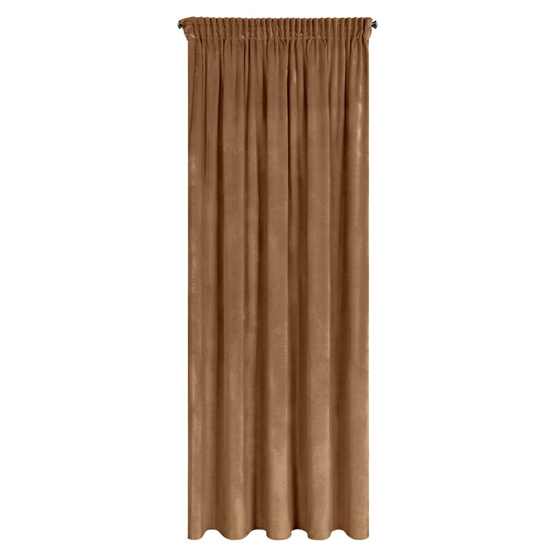 ZASŁONA GOTOWA D91 NAMI NA TAŚMIE 135 X 270 CM JASNOBRĄZOWY