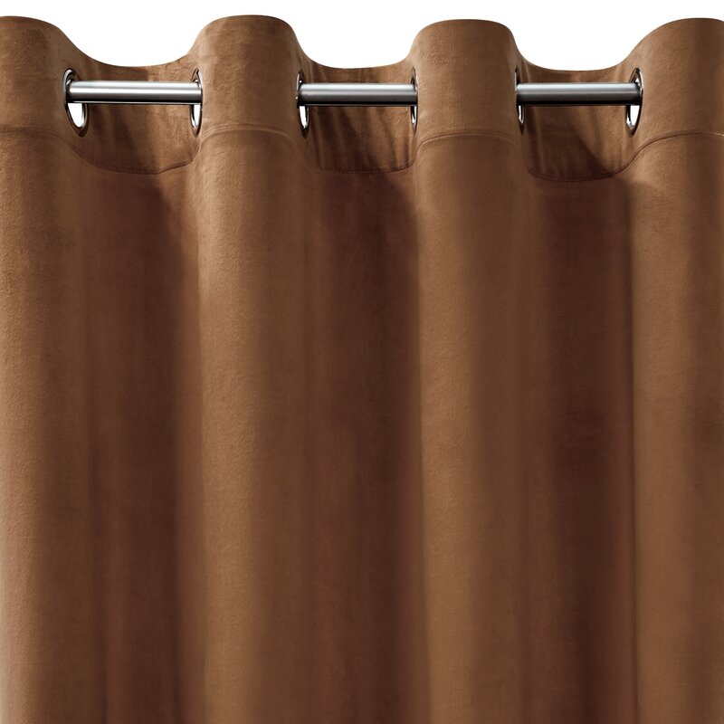 ZASŁONA GOTOWA D91 NAMI 135 X 250 CM JASNOBRĄZOWY