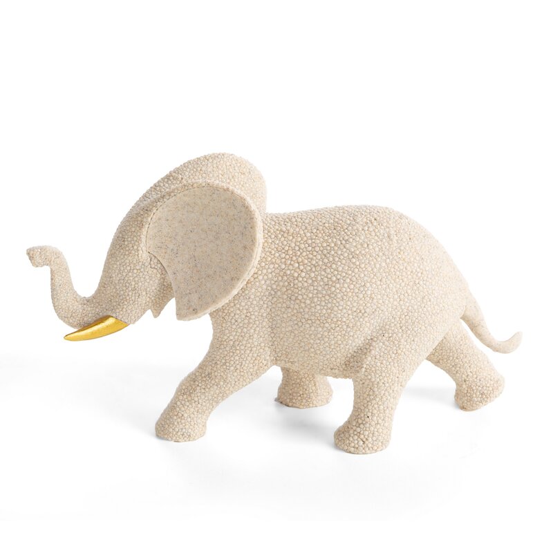 Figurka dekoracyjna Lukas beżowa 23 X 7 X 13 CM – symbol szczęścia