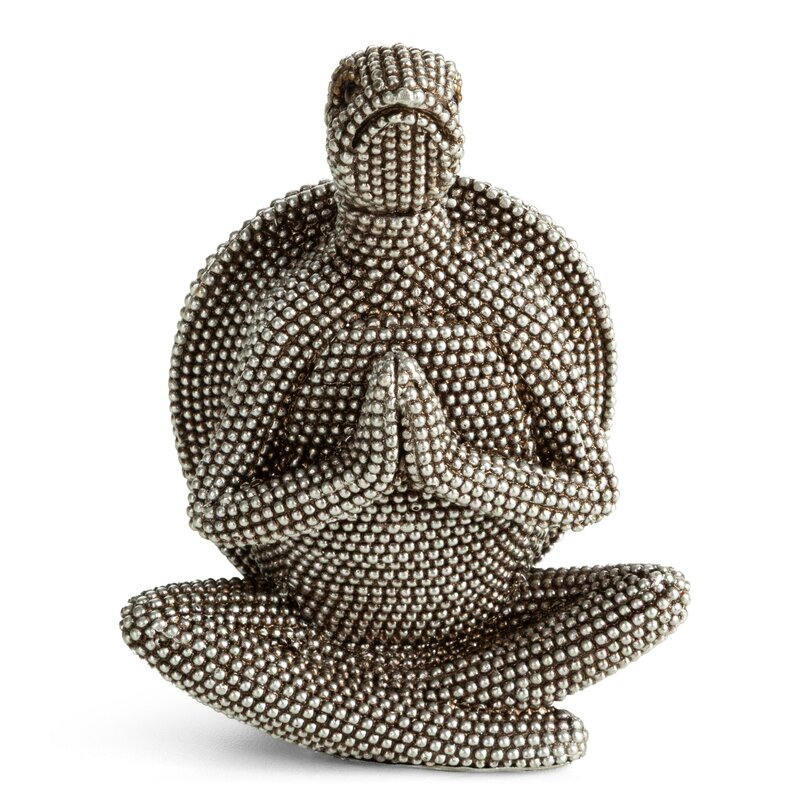 Figurka ceramiczna ELDO srebrna 8 X 5 X 11 CM – do stylowych wnętrz