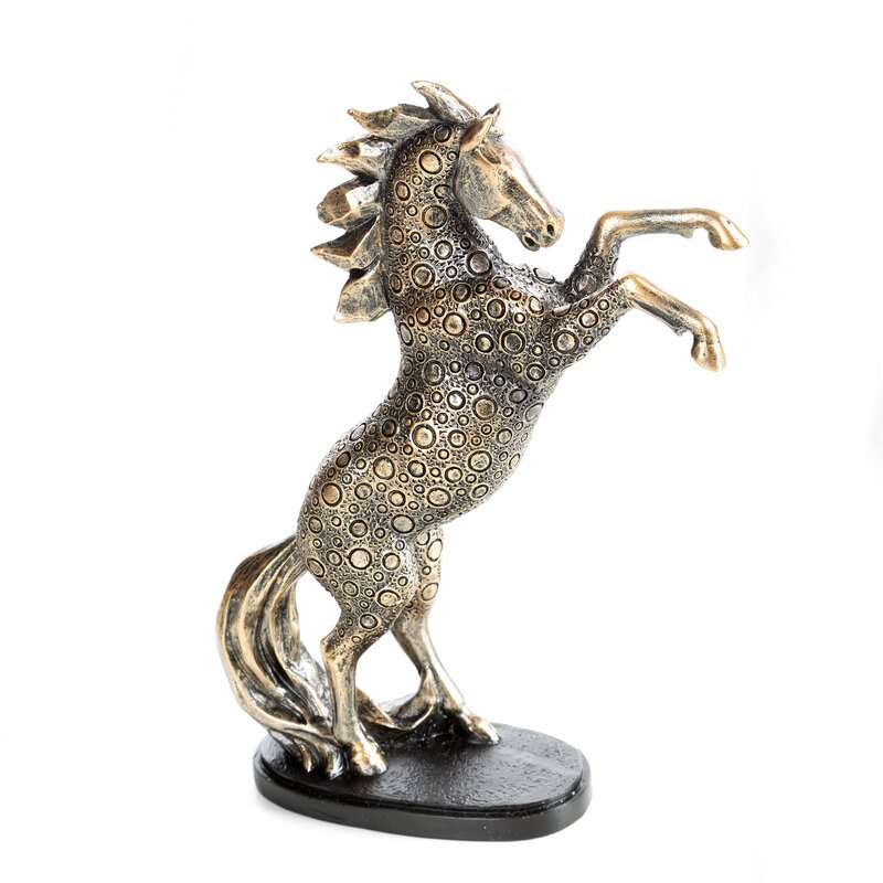 Figurka ceramiczna Travis złota 19 X 7 X 26 cm – dodaje prestiżu