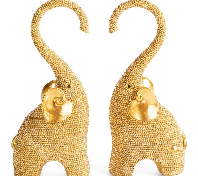 Figurka ceramiczna Eldo złota 9 X 5 X 18 CM – symbol miłości