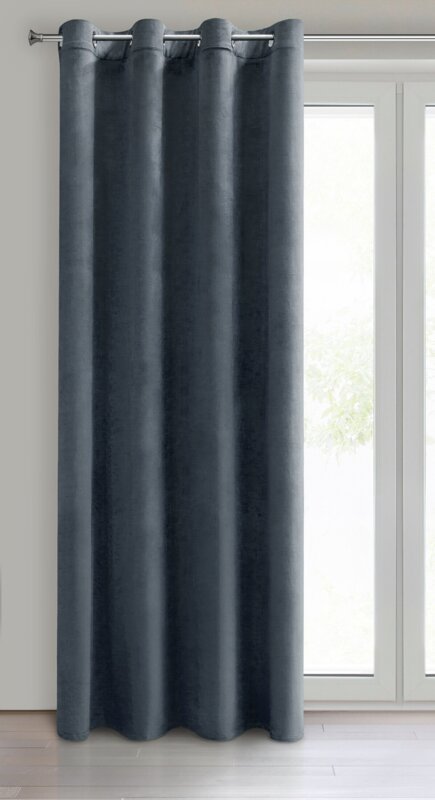 ZASŁONA GOTOWA D91 NAMI 135 X 250 CM CIEMNONIEBIESKI
