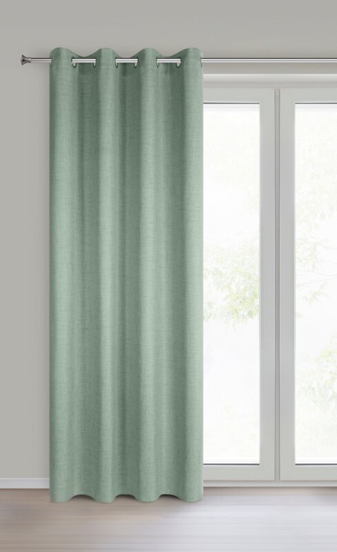 Zasłona gotowa JULA2 jasnozielona 140 X 250 cm – świeżość i naturalny spokój