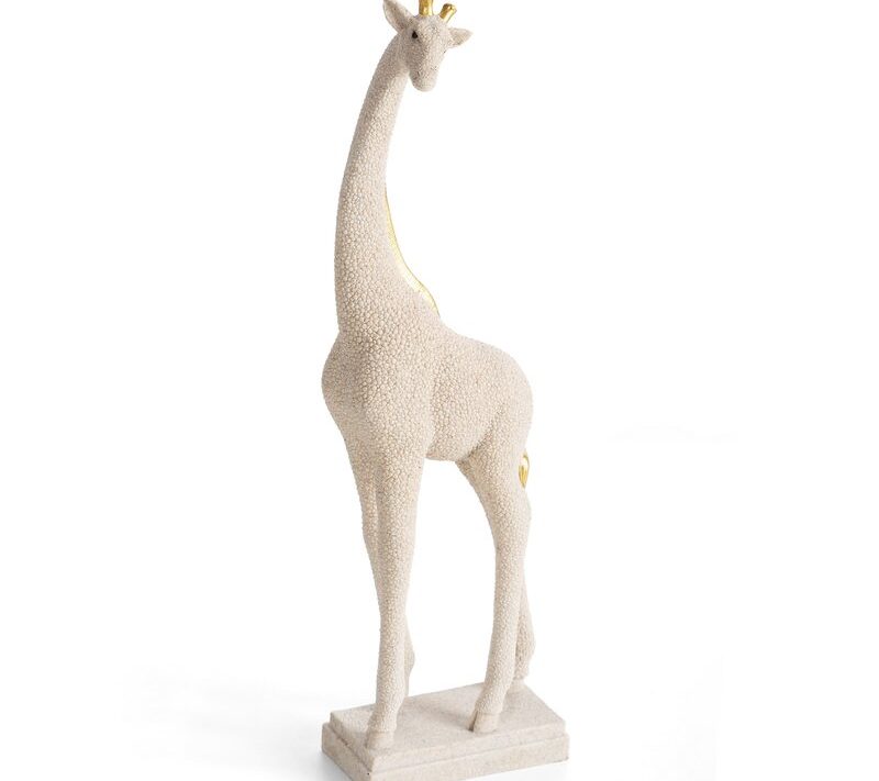 Figurka ceramiczna Lukas beżowa 12 X 7 X 35 CM – subtelna ozdoba wnętrza