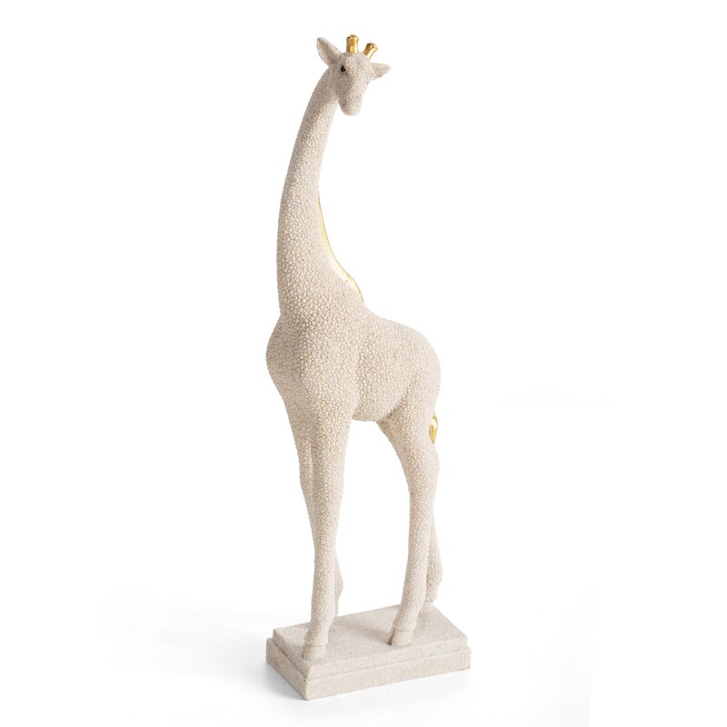 Figurka ceramiczna Lukas beżowa 12 X 7 X 35 CM – subtelna ozdoba wnętrza