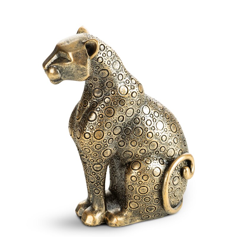 FIGURKA DEKORACYJNA TRAVIS 13 X 9 X 19 CM ZŁOTY