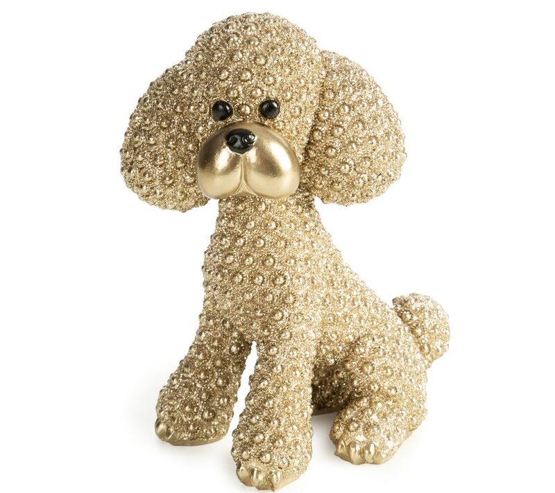 Figurka ceramiczna SENTI szampańska 14 X 10 X 18 CM – dodaje blasku wnętrzu