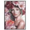 Obraz ręcznie malowany różowy 70 X 100 X 4 cm – artystyczny akcent