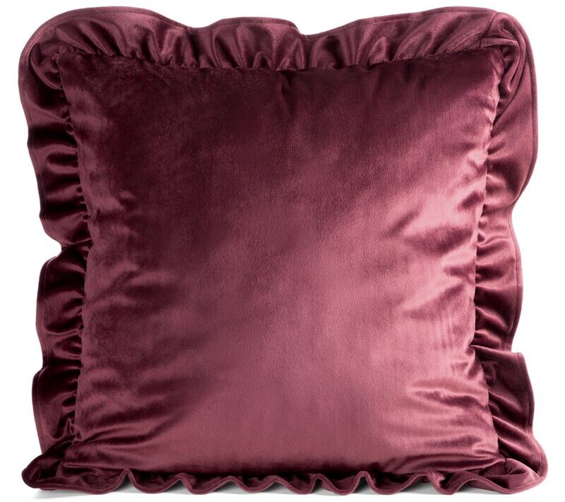 Poszewka BRENDA1 burgundowa 45 X 45 cm – miękka w dotyku