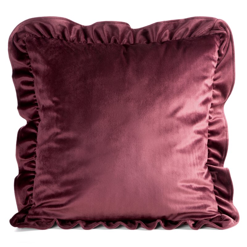 Poszewka BRENDA1 burgundowa 45 X 45 cm – miękka w dotyku