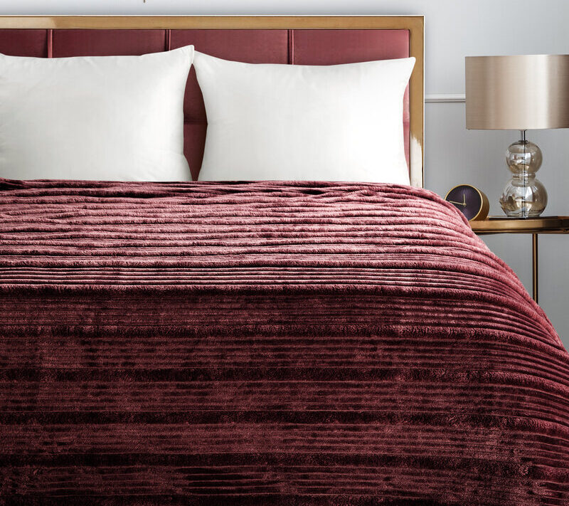KOC NINA 200 X 220 CM BURGUNDOWY