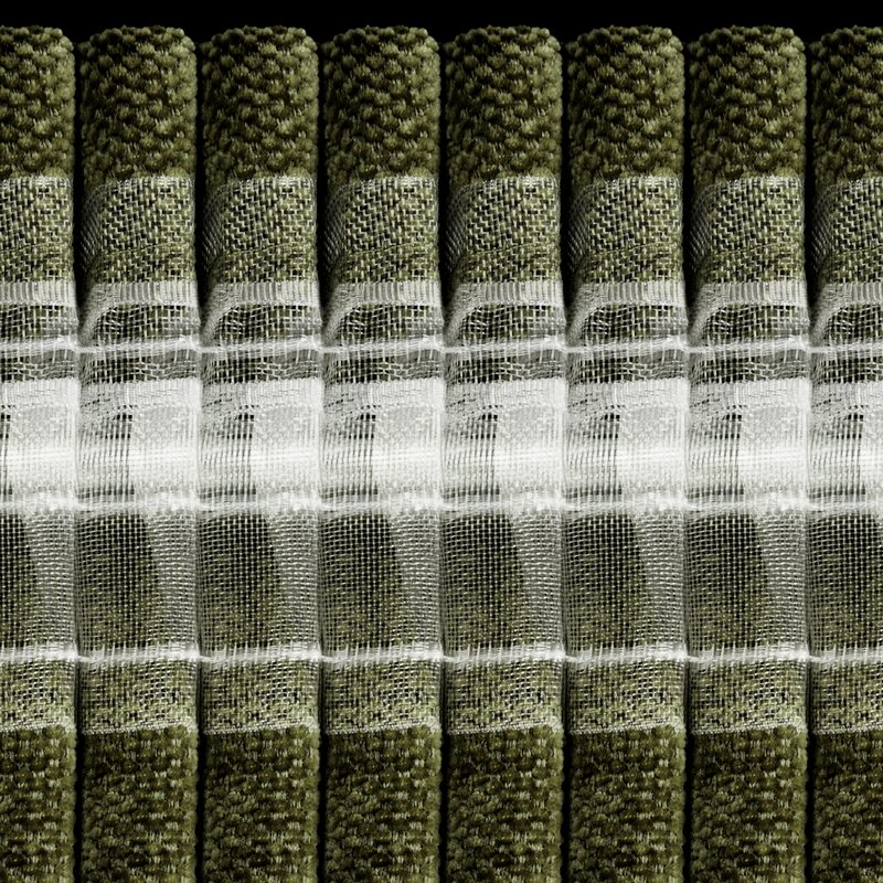 Zasłona szenilowa Neska na taśmie ciemnooliwkowa 140 X 270 cm – miękka w dotyku