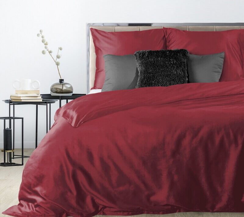 Komplet pościeli Nova3 bordowy 220 X 200 CM – zapewnia ciepło