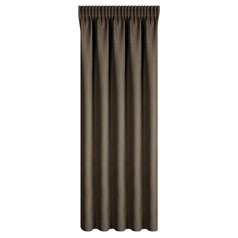 Zasłona gotowa JULA2 brązowa 140 X 270 CM – ociepli wnętrze