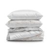 Pościel z mikrowłókna D91 Laura biała 140 X 200 cm – dla spokojnej sypialni