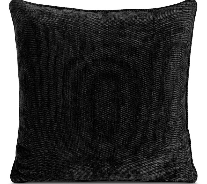 Poszewka dekoracyjna Neska czarna 45 x 45 cm – miękka i przytulna