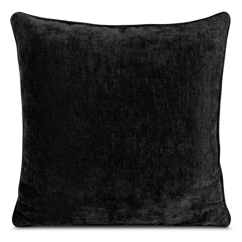 Poszewka dekoracyjna Neska czarna 45 x 45 cm – miękka i przytulna