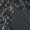 Narzuta welwetowa Blink 4 czarna 220 X 240 cm – z marmurowym wzorem