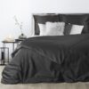 Komplet pościeli Nova3 czarny 180 X 200 cm – do minimalistycznej sypialni