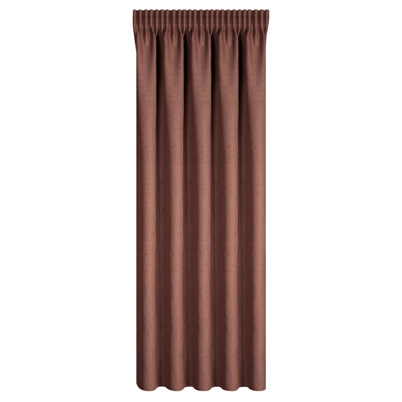 Zasłona gotowa na taśmie JULA2 marsala 140 X 270 CM – ciepło i naturalny urok