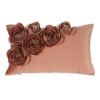 Poszewka Flores 1 rudy 30 X 50 cm – welwetowa z różami