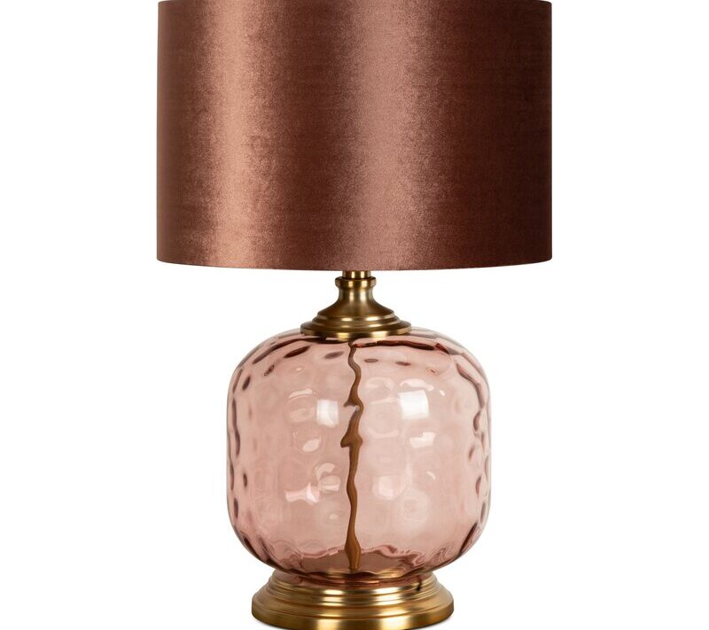 LAMPA RORY (01) O 38 X 59 CM CIEMNORÓŻOWY