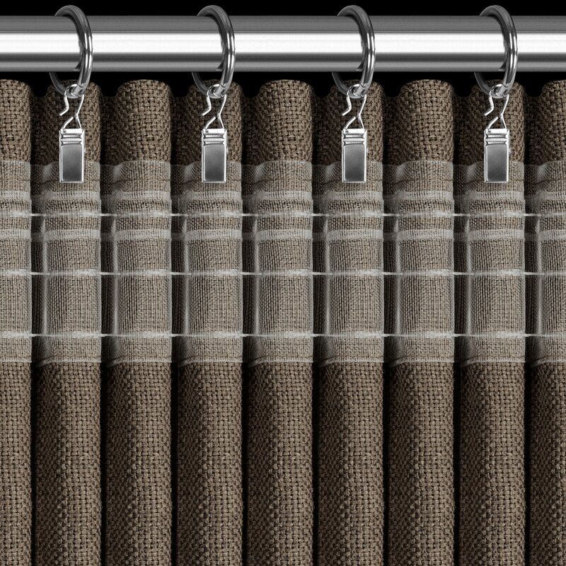 Zasłona gotowa JULA2 brązowa 140 X 270 CM – ociepli wnętrze