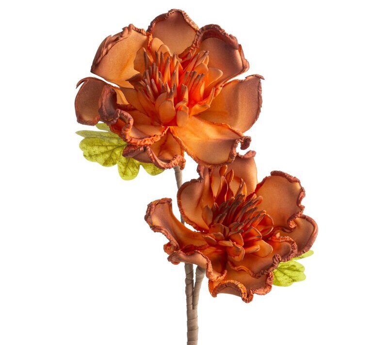 Kwiat dekoracyjny Flore 889 pomarańczowy O 15 X 67 CM – na jesienne aranżacje