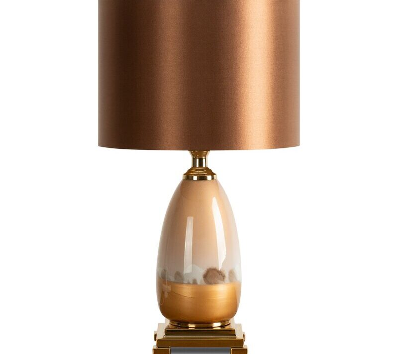 LAMPA LAURA (01) O 28 X 50 CM BRĄZOWY