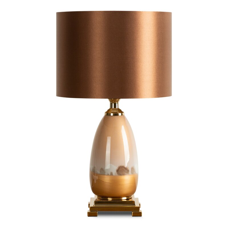 LAMPA LAURA (01) O 28 X 50 CM BRĄZOWY