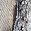 Obraz ręcznie malowany 768 biały 32 X 62 X 4 CM – unikalna faktura