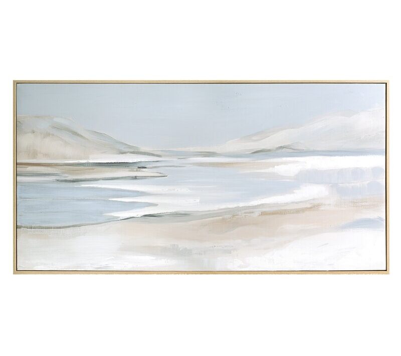 Obraz ręcznie malowany 766 popielaty 52 X 102 X 4 CM – nowoczesna elegancja