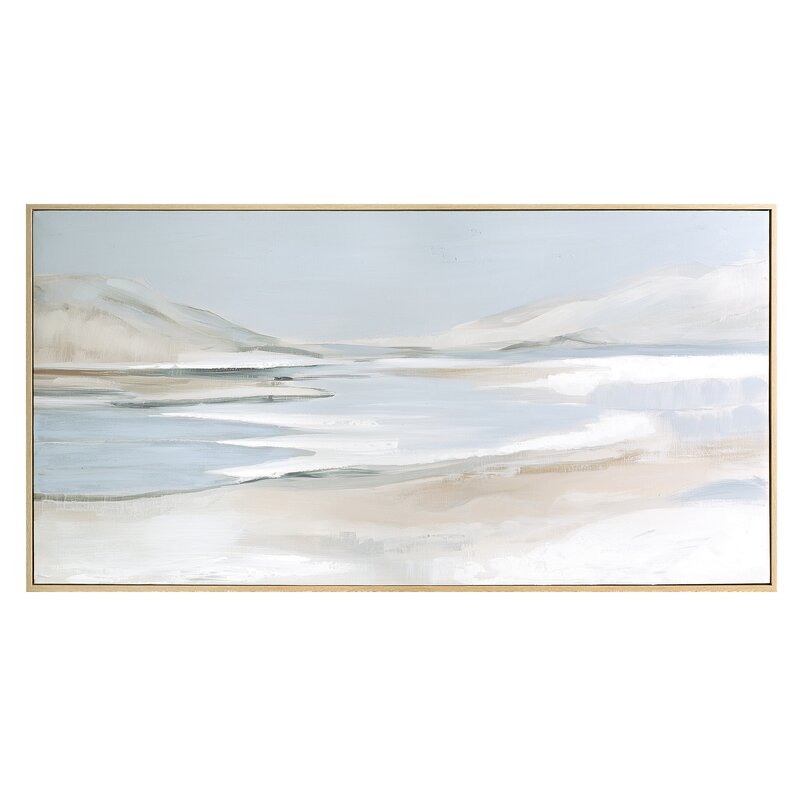 Obraz ręcznie malowany 766 popielaty 52 X 102 X 4 CM – nowoczesna elegancja