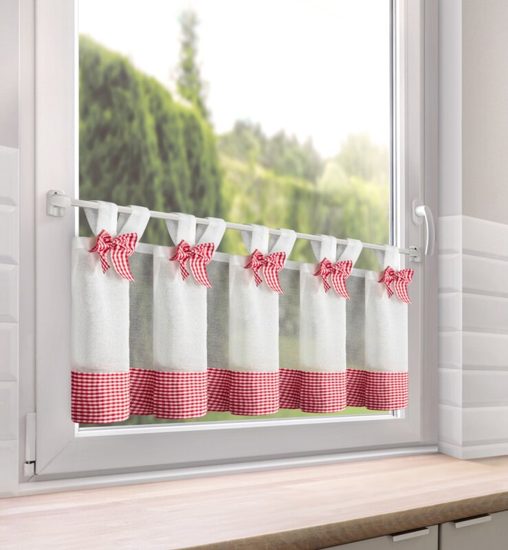 FIRANA GOTOWA POLINA NA SZELKACH 150 X 40 CM BIAŁY
