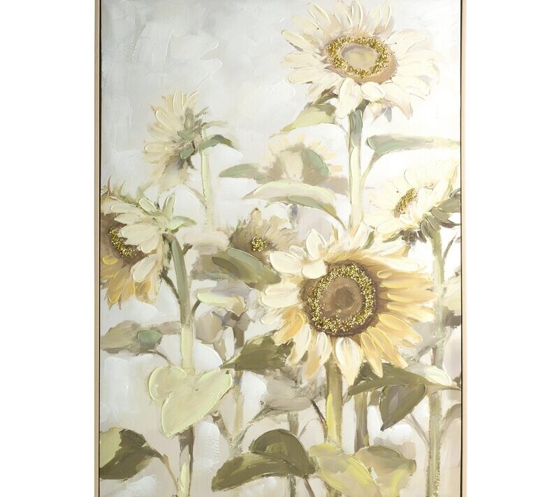 Obraz Słoneczniki 765 żółty 62 X 92 X 4 cm – rozświetla wnętrze