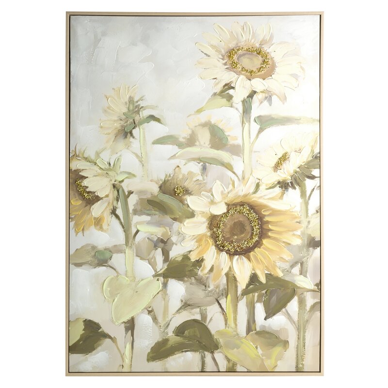 Obraz Słoneczniki 765 żółty 62 X 92 X 4 cm – rozświetla wnętrze