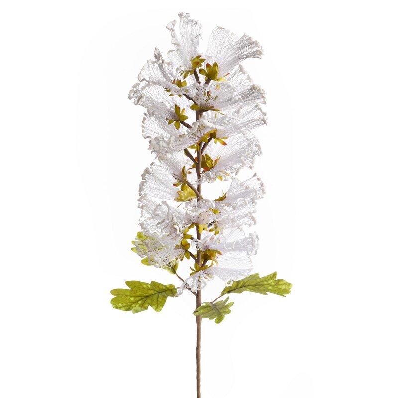 Kwiat dekoracyjny Flore 894 srebrny 13 X 84 cm – dekoracja stołu i konsoli
