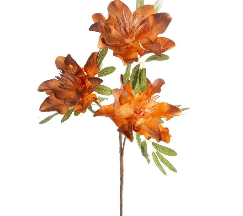 Kwiat dekoracyjny Flore 886 pomarańczowy O 19 X 85 CM – ożywia wnętrze