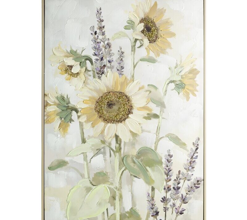 Obraz kwiatowy żółty 62 X 92 X 4 CM – wniesie spokój i świeżość