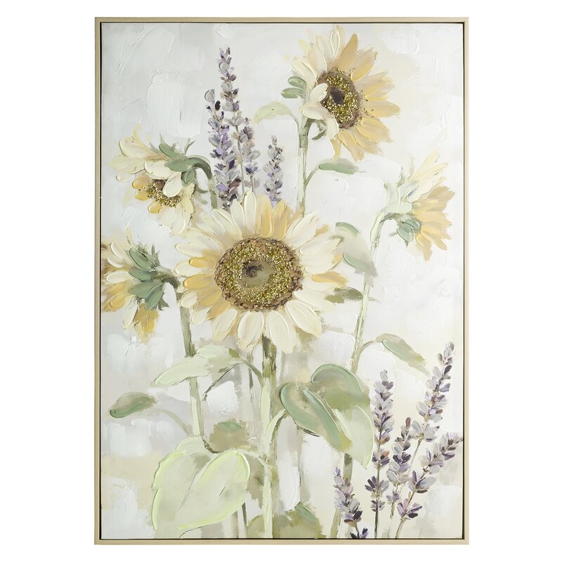 Obraz kwiatowy żółty 62 X 92 X 4 CM – wniesie spokój i świeżość