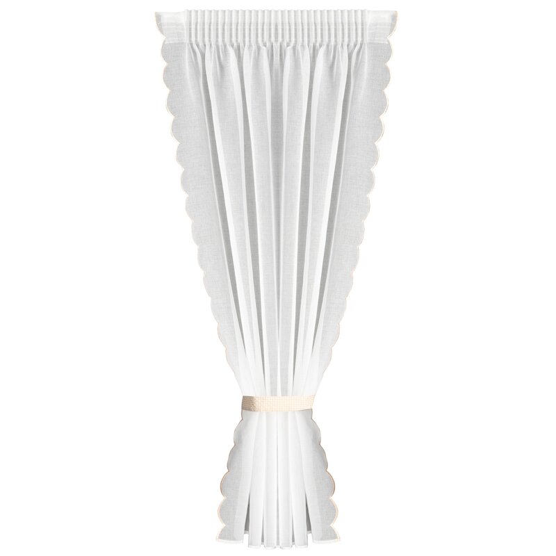 Firana gotowa Irina biała 140 X 180 CM – rozświetla wnętrze