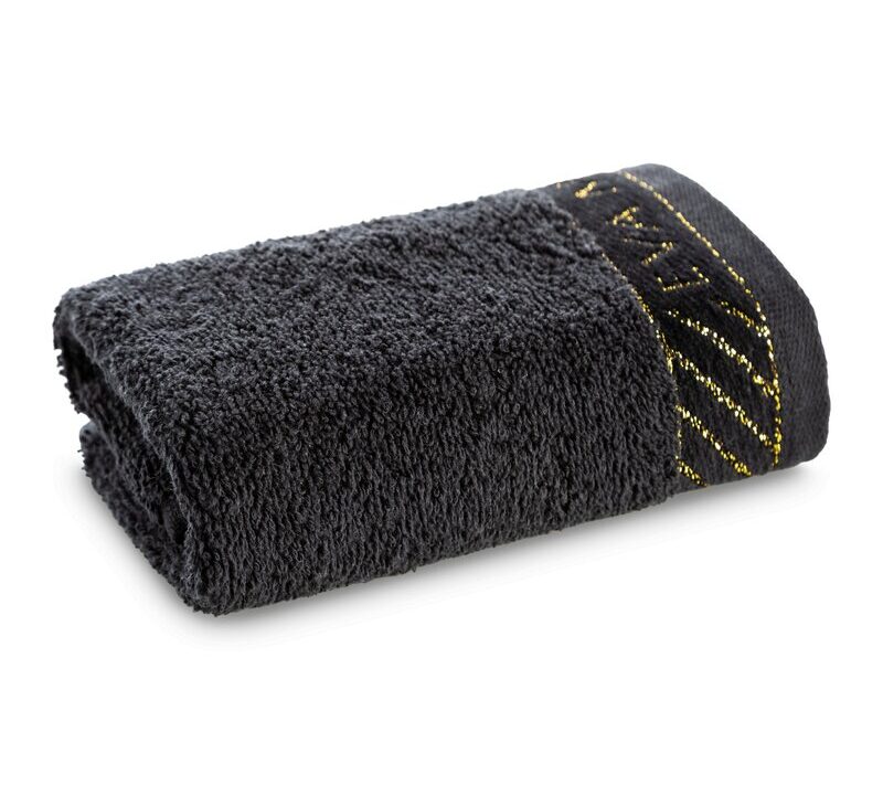 Ręcznik Glam czarny 30 X 50 CM – miękki i chłonny
