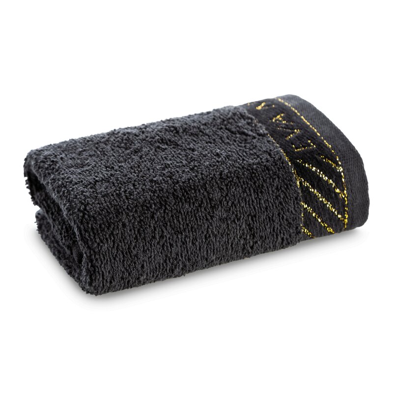 Ręcznik Glam czarny 30 X 50 CM – miękki i chłonny