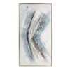 Obraz abstrakcyjny 768 biały 32 X 62 X 4 CM – z trójwymiarową fakturą