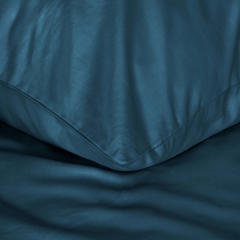 Komplet pościeli Nova3 ciemnoniebieski 220 X 200 cm – gładka i przyjemna